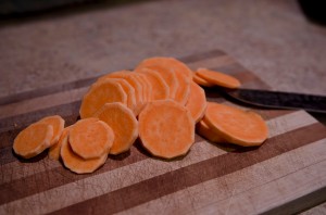 Slice em up good! Sweet Potatoes are a great source of nutrition, can be filling, and are super tasty.
