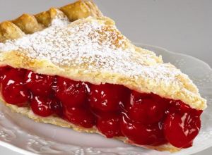 Cherry pie will make you happy. GUARANTEED! Although it will be shortlived. So only indulge once in a while. So make it a real treat and not a waistline gainer.